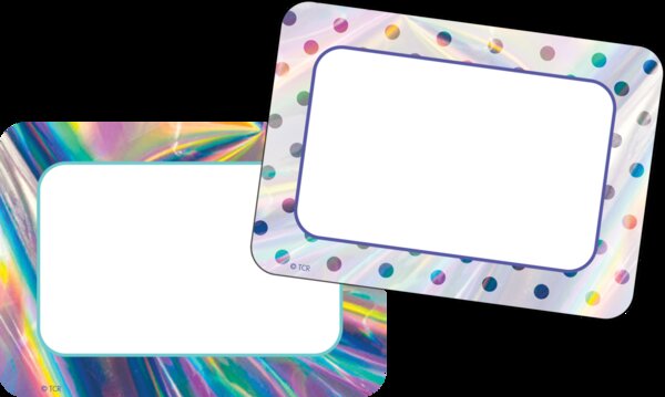 TCR8673 Iridescent Name Tags/Labels Image