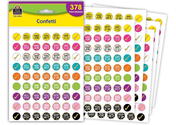 TCR8724 Confetti Mini Stickers Image