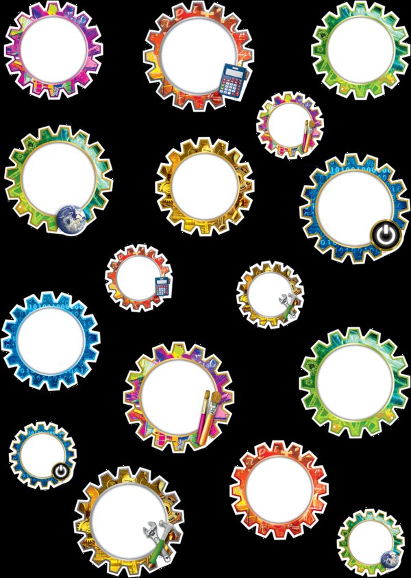 TCR8738 STEAM Gears Accents - Assorted Sizes Image