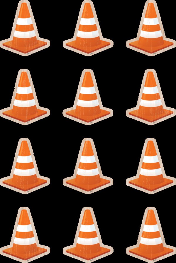 TCR8746 Under Construction Cones Mini Accents Image