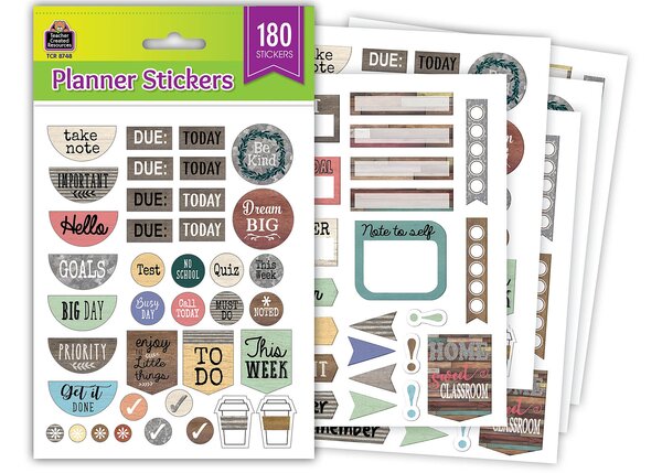 TCR8748 Home Sweet Classroom Planner Stickers Image