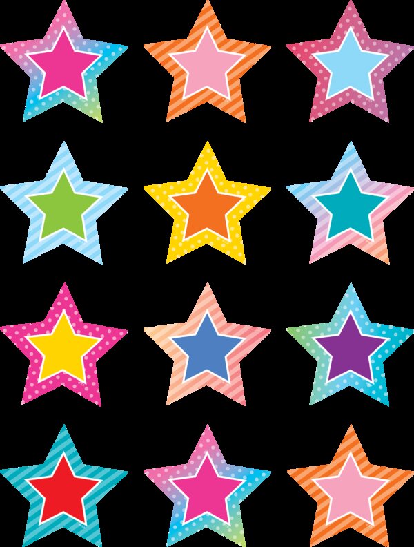 TCR8773 Colorful Vibes Stars Mini Accents Image