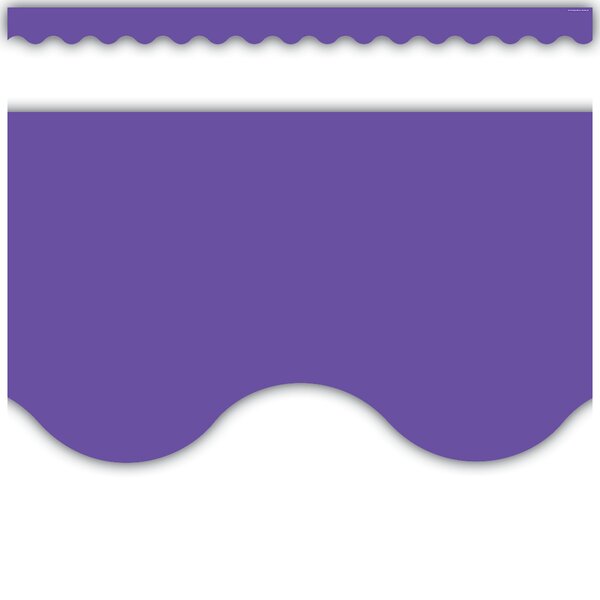 TCR8791 Ultra Purple Scalloped Border Trim Image