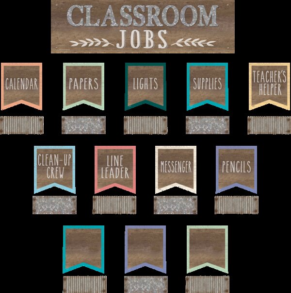 TCR8801 Home Sweet Classroom Classroom Jobs Mini Bulletin Board Image