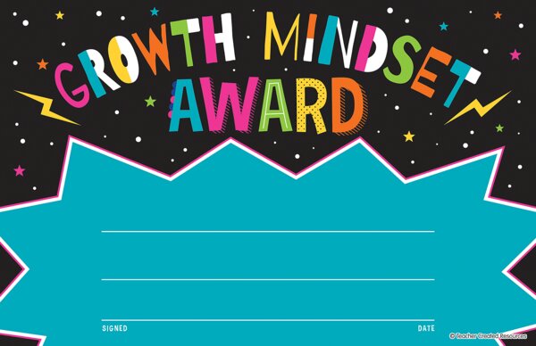 TCR8810 Growth Mindset Awards Image