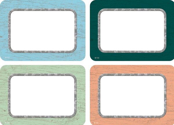 TCR8818 Painted Wood Name Tags/Labels - Multi-Pack Image