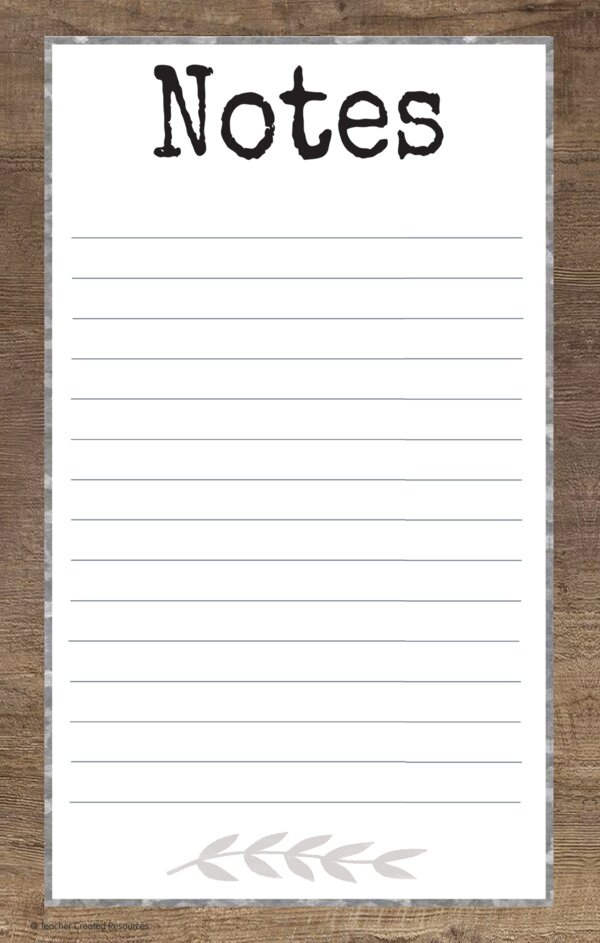 TCR8833 Home Sweet Classroom Notepad Image