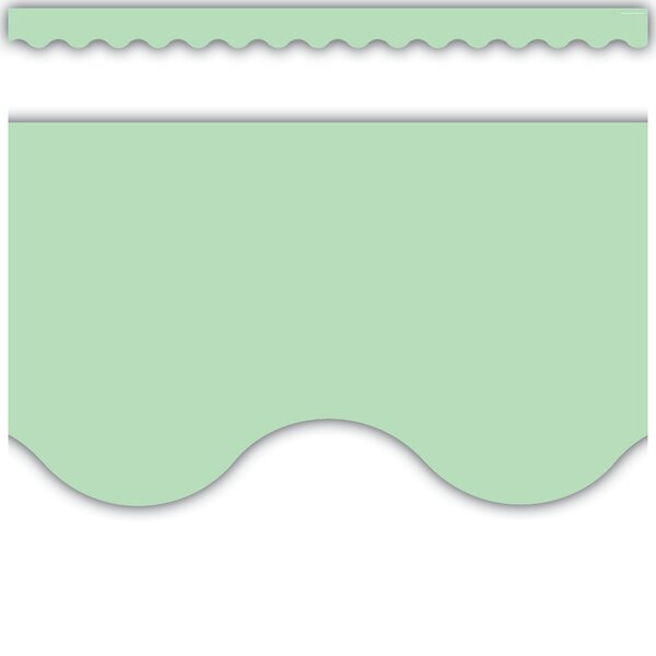 TCR8870 Mint Green Scalloped Border Trim Image