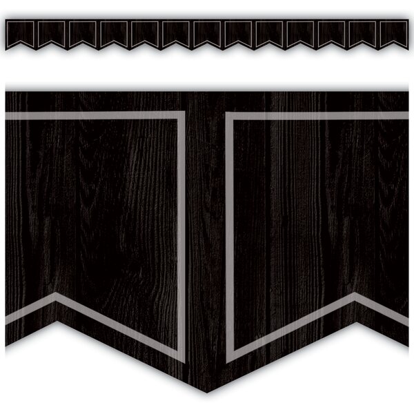 TCR8905 Modern Farmhouse Black Pennants Die-Cut Border Trim Image