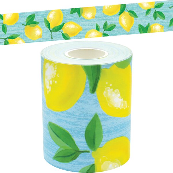 TCR8920 Lemon Zest Straight Rolled Border Trim Image