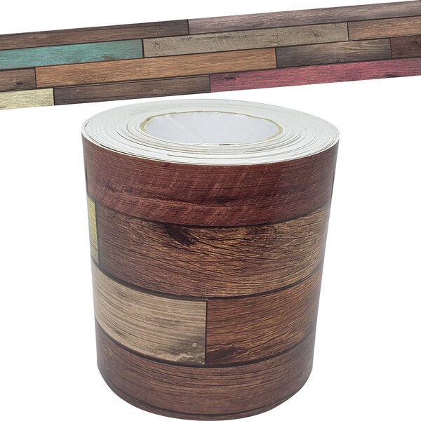 TCR8935 Reclaimed Wood Straight Rolled Border Trim Image