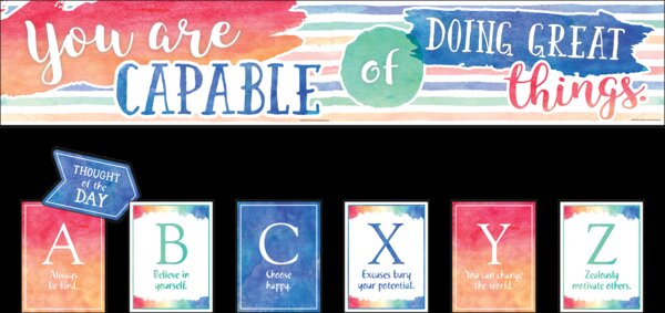 TCR8959 You Are Capable of Doing Great Things Bulletin Board Display Image