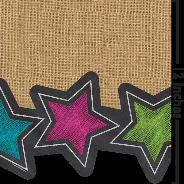 TCR8983 Chalkboard Burlap Big Big Border Image