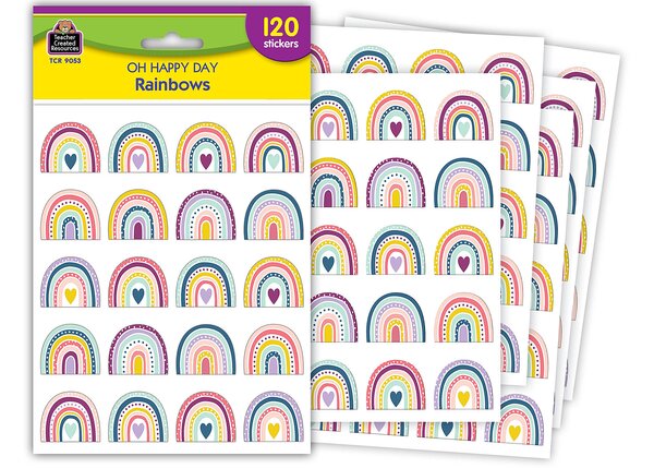 TCR9053 Oh Happy Day Rainbows Stickers Image