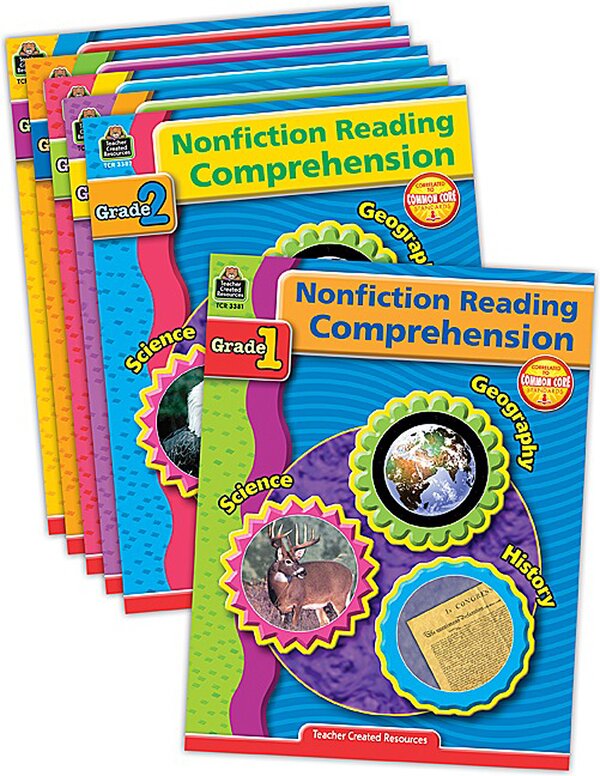 TCR9078 Nonfiction Reading Comprehension Set (6 books) Image