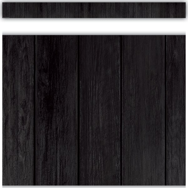 TCR9119 Black Wood Straight Border Trim Image