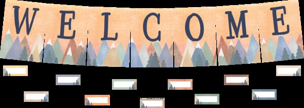 TCR9140 Moving Mountains Welcome Bulletin Board Image