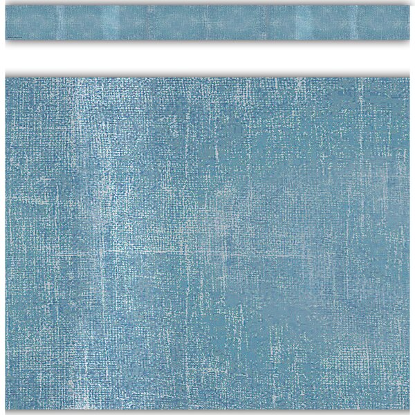 TCR9148 Moving Mountains Blue Straight Border Trim Image