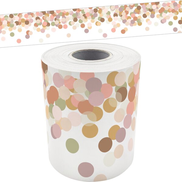 TCR9161 Calming Confetti Straight Rolled Border Trim Image