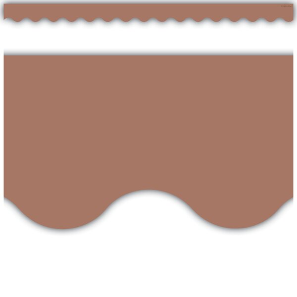 TCR9198 Mocha Scalloped Border Trim Image