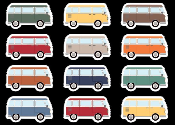 TCR9219 Moving Mountains Road Trip Camper Vans Mini Accents Image