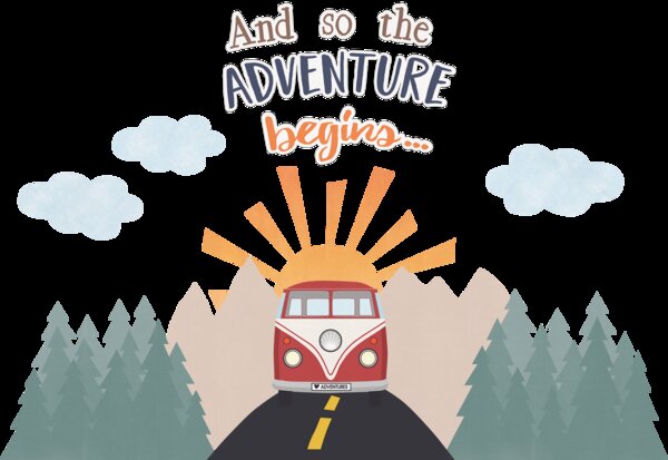 TCR9224 Moving Mountains Road Trip The Adventure Begins Bulletin Board Image