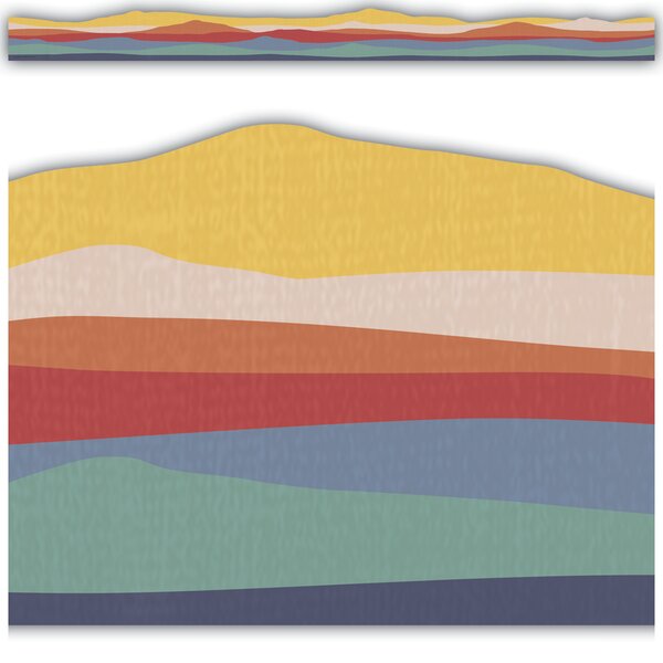 TCR9230 Moving Mountains Road Trip On the Horizon Die-Cut Border Trim Image