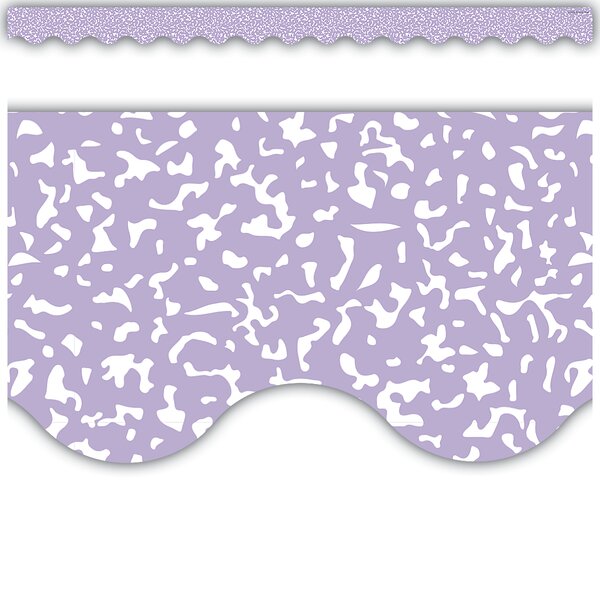 TCR9317 Composition Purple Scalloped Border Trim Image