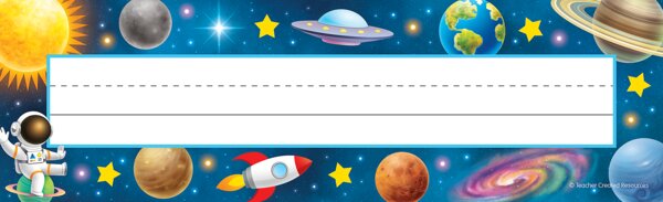 TCR9341 Outer Space Crew Flat Name Plates Image