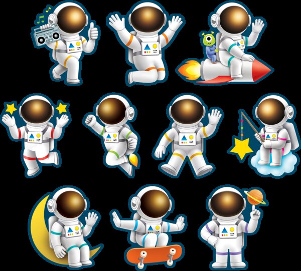 TCR9347 Outer Space Crew Astronauts Accents Image