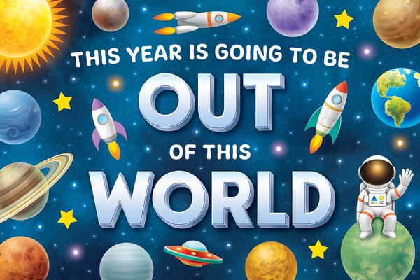 TCR9351 Outer Space Crew Postcards Image