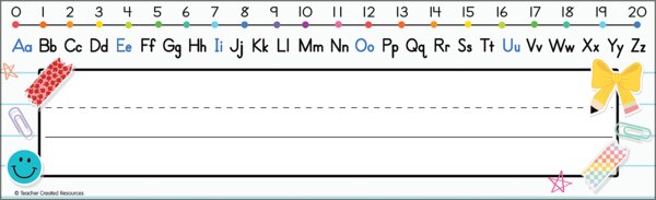 TCR9354 Cool for School Checkers Flat Name Plates Image