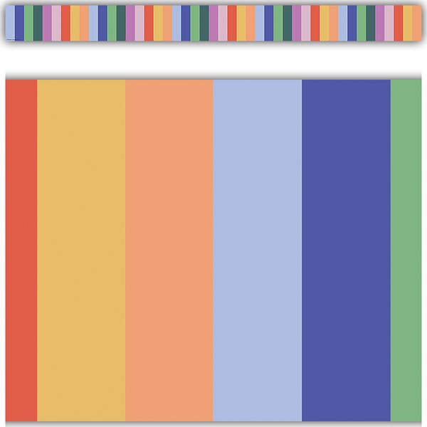 TCR9372 Color Crush Stripes Straight Border Trim Image
