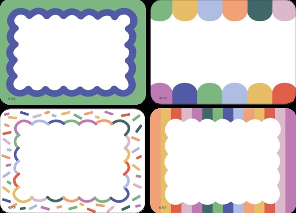 TCR9376 Color Crush Name Tags/Labels - Multi-Pack Image