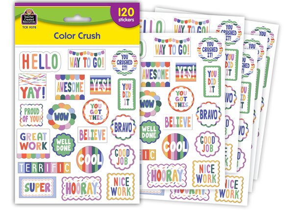 TCR9378 Color Crush Stickers Image