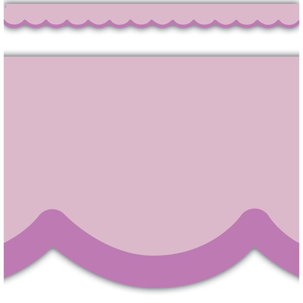 TCR9382 Color Crush Purple Scallops Die-Cut Border Trim Image