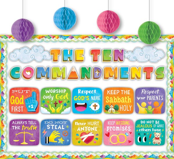 TCR9433 The Ten Commandments Create & Decorate Quick Kit Image