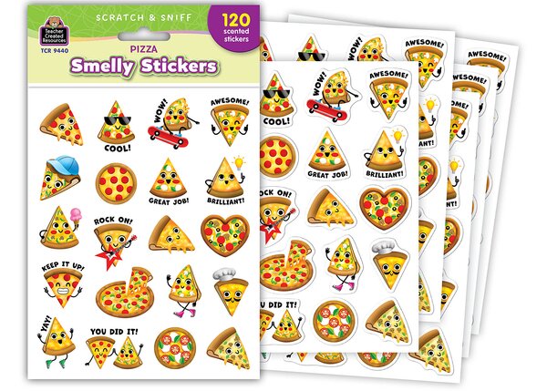 TCR9440 Pizza Smelly Stickers Image