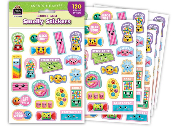 TCR9446 Bubble Gum Smelly Stickers Image