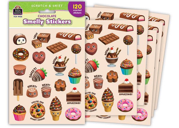 TCR9456 Chocolate Smelly Stickers Image