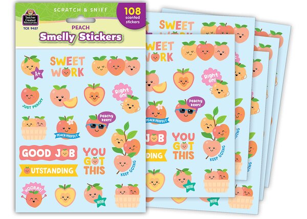 TCR9457 Peach Smelly Stickers Image