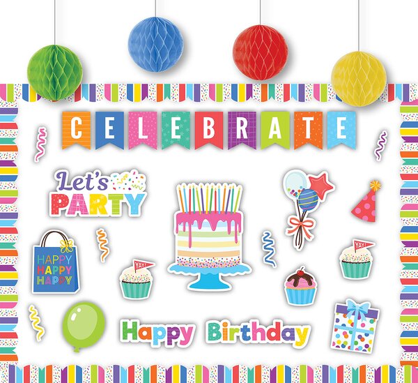 TCR9465 Colorful Happy Birthday Create & Decorate Quick Kit Image