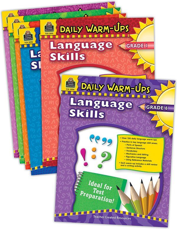 TCR9778 Daily Warm-Ups: Language Skills Set (6 bks) Image