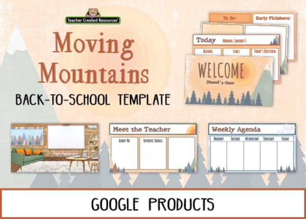 Moving Mountains Back to School Template