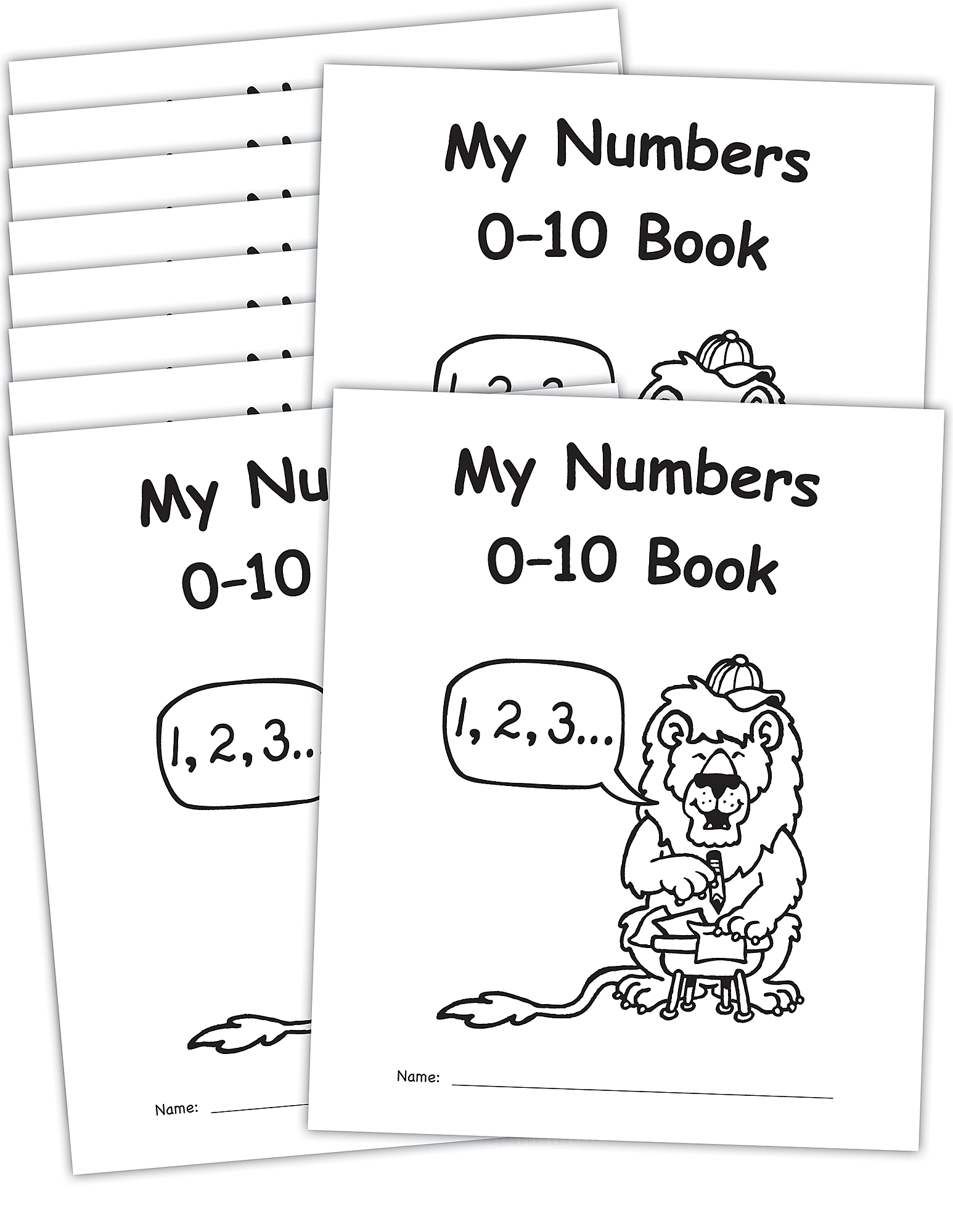 My Own Numbers 010 Book 10 Pack Tcr60115 Teacher Created Resources 