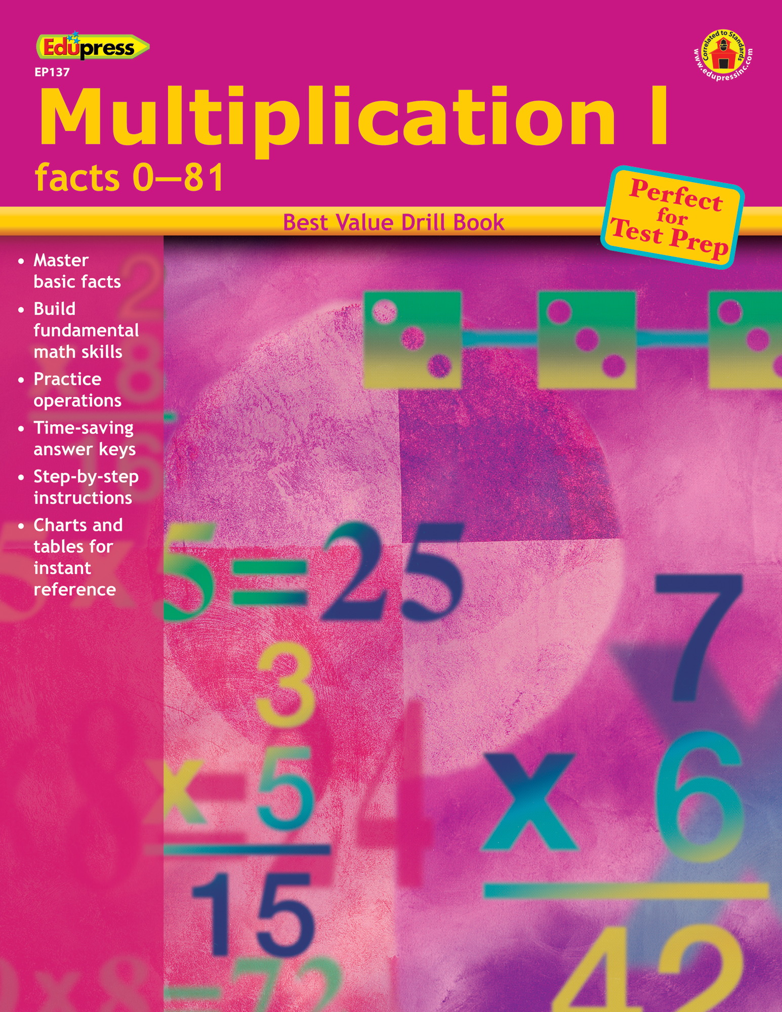 Best Value Math Drill Book, Multiplication 1