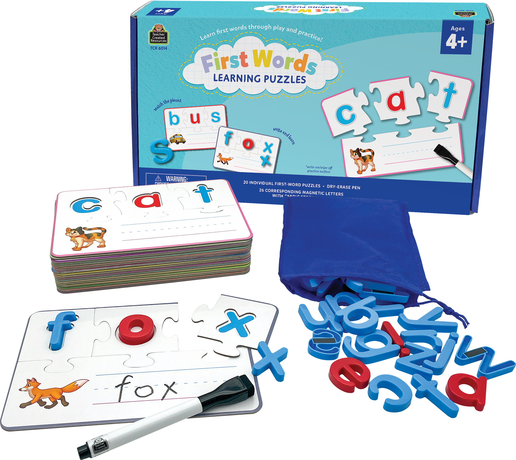 Learning Puzzle: First Words - TCR6014 | Teacher Created Resources