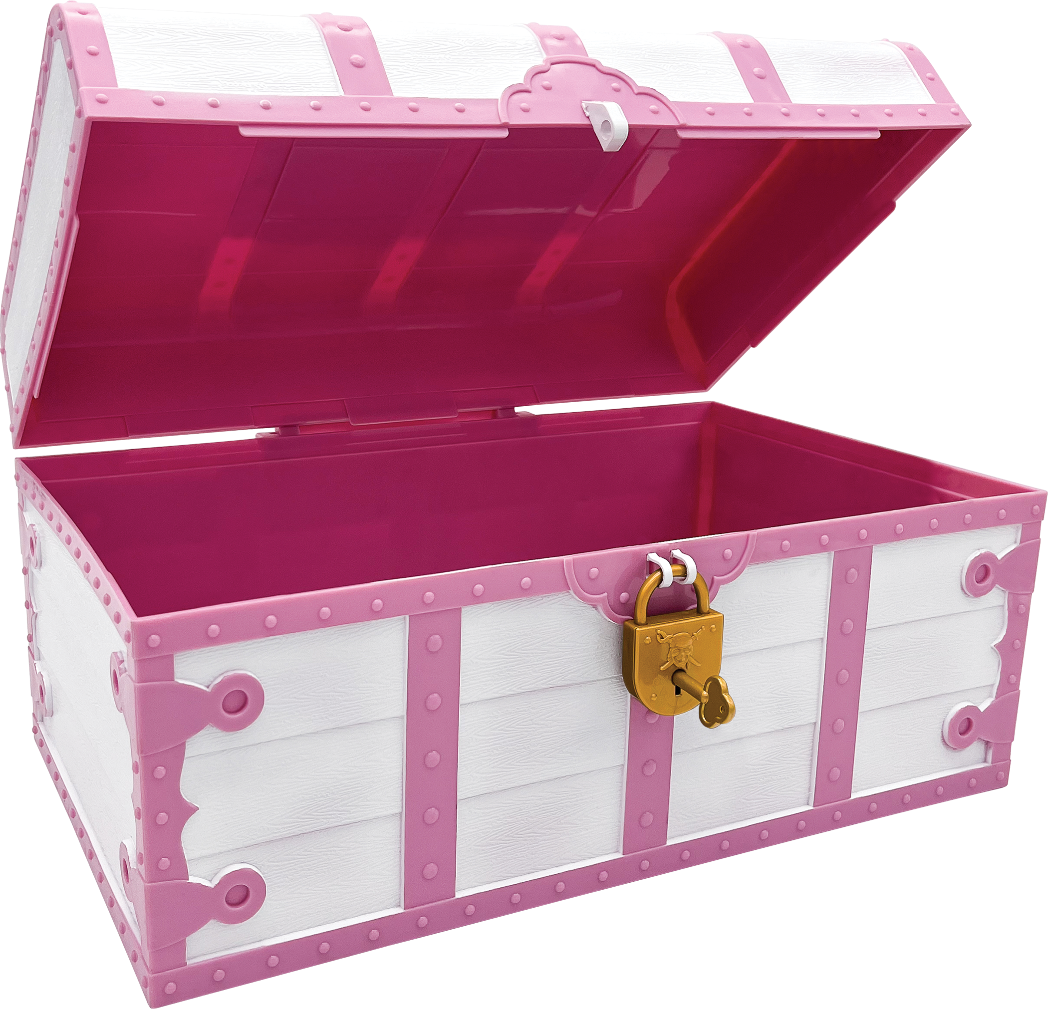 Pink and White Treasure Chest with Lock and Key TCR6055 Teacher Created Resources
