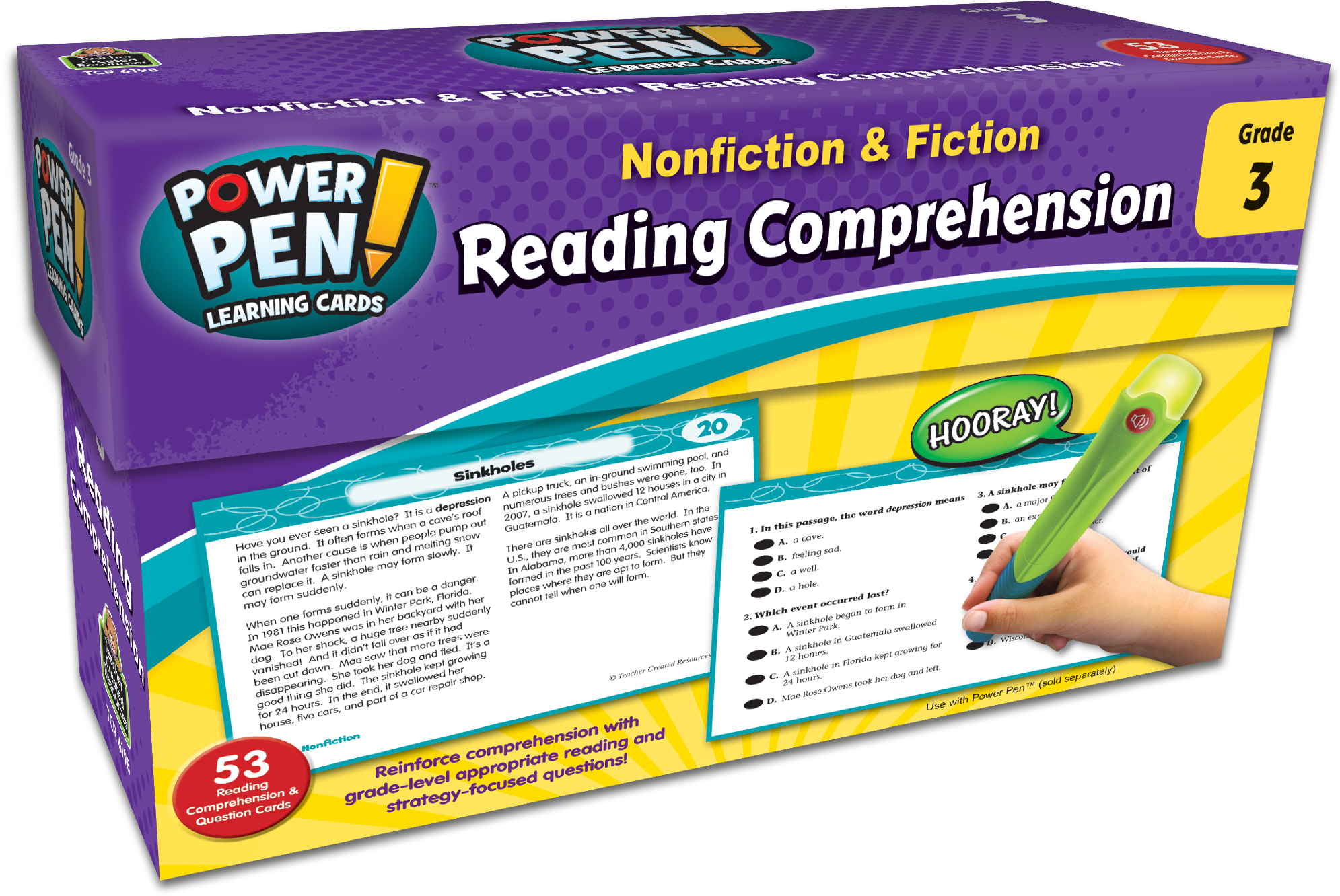 Teacher+Created+Resources+Gr+3+Power+Pen+Learning+Cards for sale online