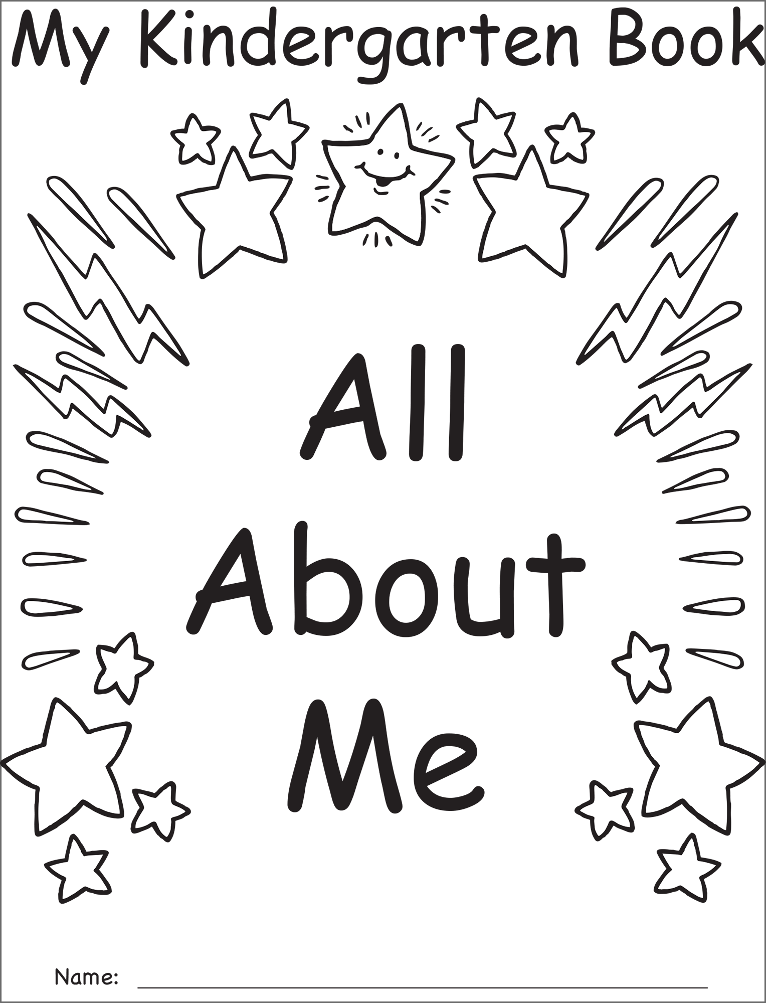 My Own Kindergarten Book All About Me TCR62016 Teacher Created